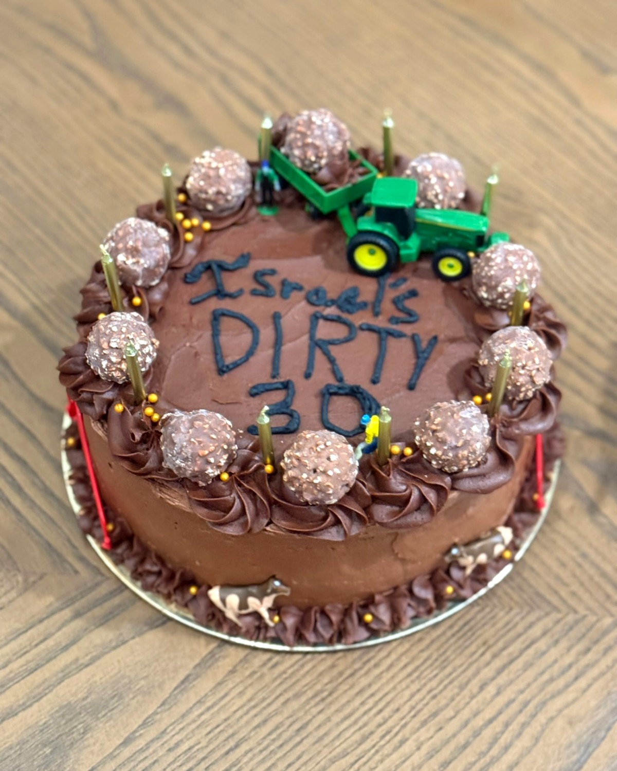 Country Birthday — Chocolate buttercream with playful farm details