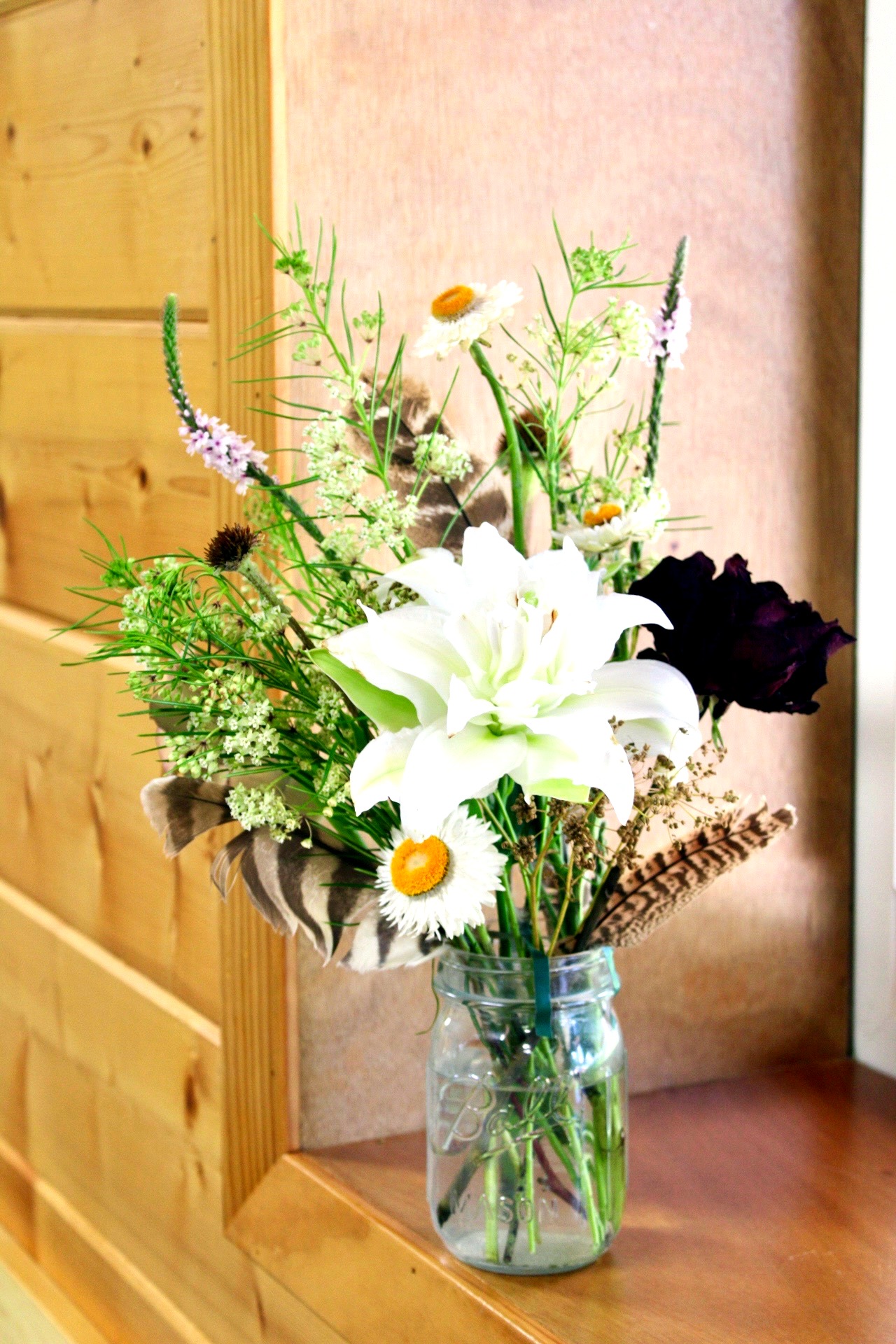 Wildflower Mason Jar — Garden-gathered · textured and free