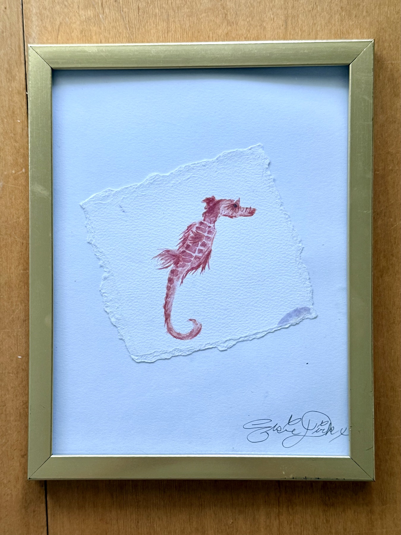 Mallorca's Seahorse watercolor print