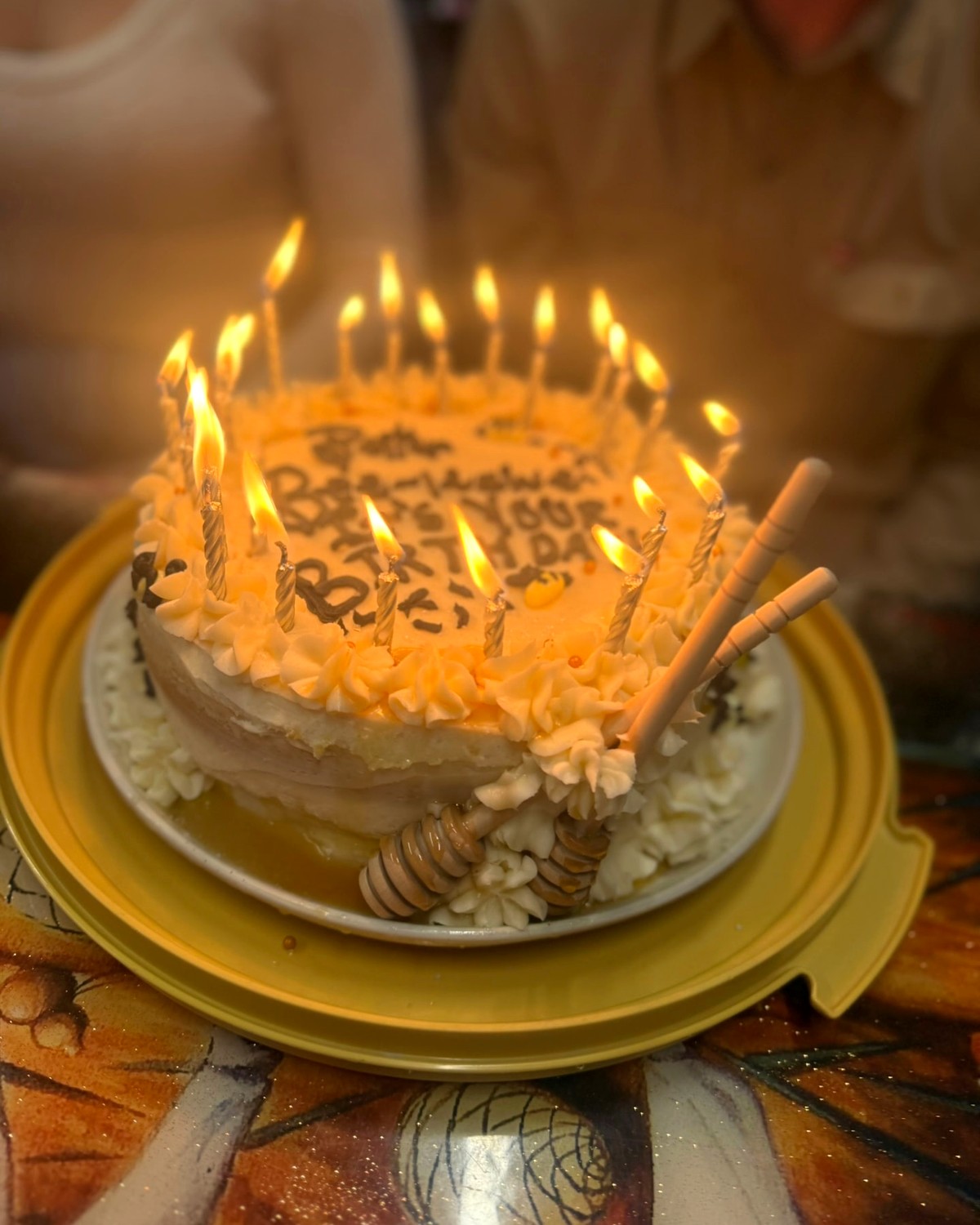 Candlelight Cake — A warm, glowing centerpiece made for a birthday wish